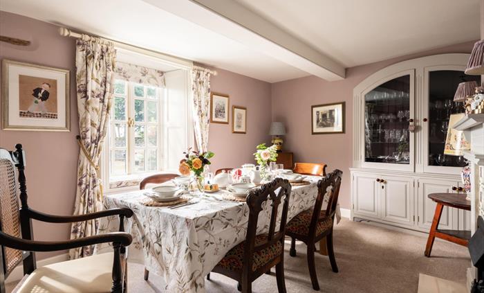 Dining room with sea views Porth Hir